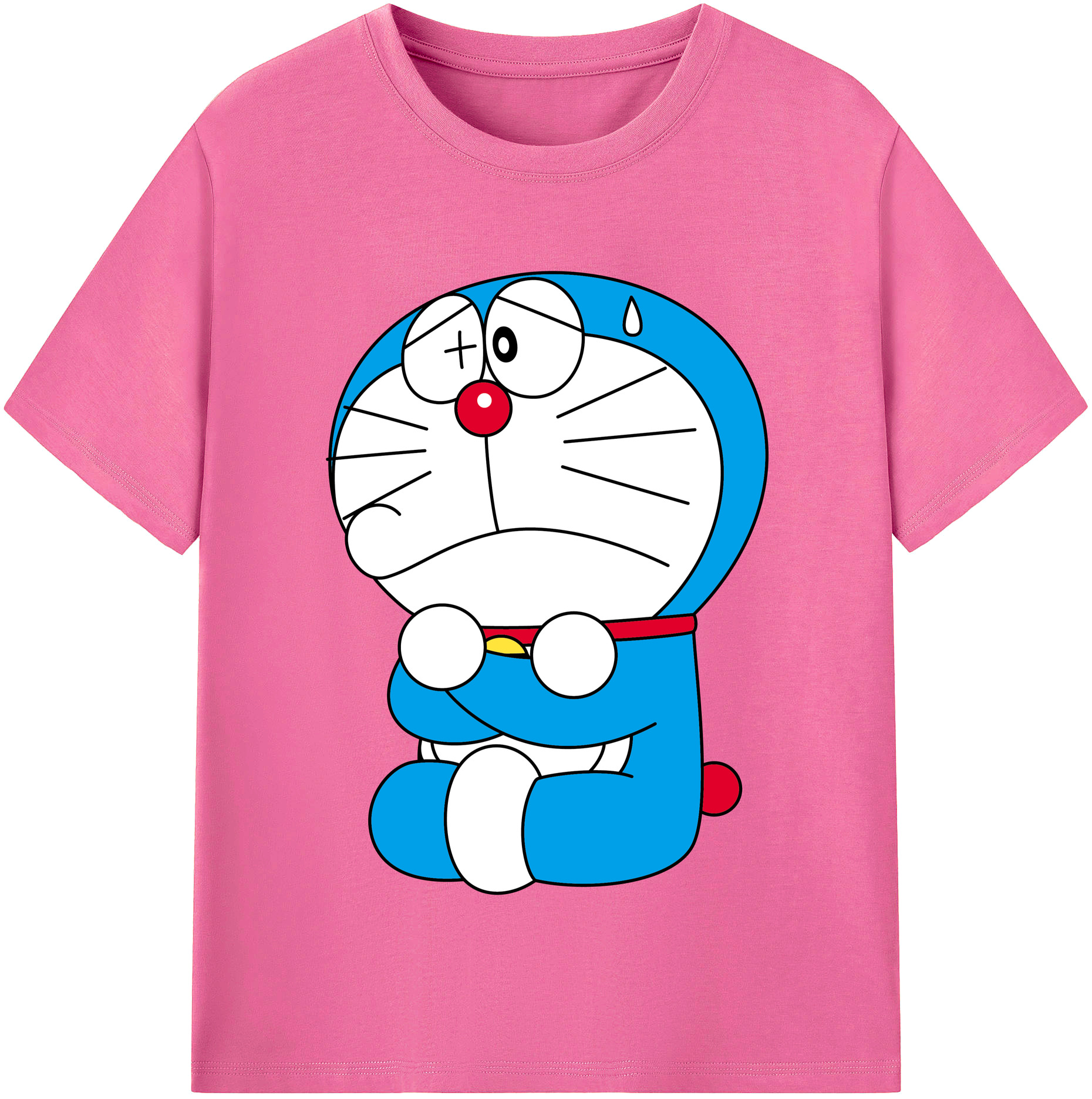 （画像用） ドラえもん Doraemon レディースカジュアルプリントTシャツ（綿100％）
